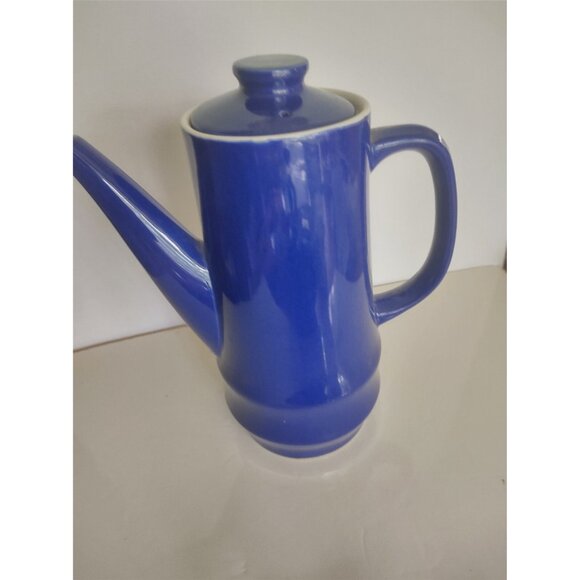 Vintage Cobalt Blue Ceramic Tea Pot by Casual Ceramics Japan 6 cup - Picture 14 of 15